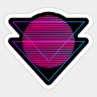 Abstract triangle and cricle Sticker